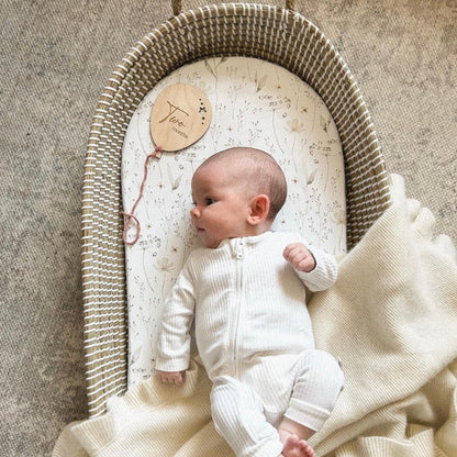 Mabel & Fox - Seagrass Baby Changing Basket - Mabel & Fox