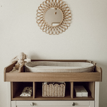 Mabel & Fox - Seagrass Baby Changing Basket - Mabel & Fox