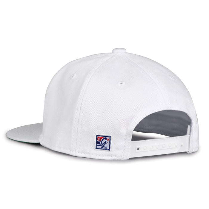Maryland Terrapins Retro Circle Snapback - White, rear view