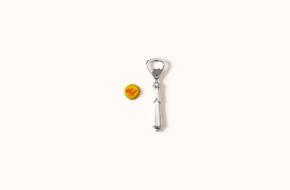 MATCH PEWTER AND STAINLESS STEEL BOTTLE OPENER