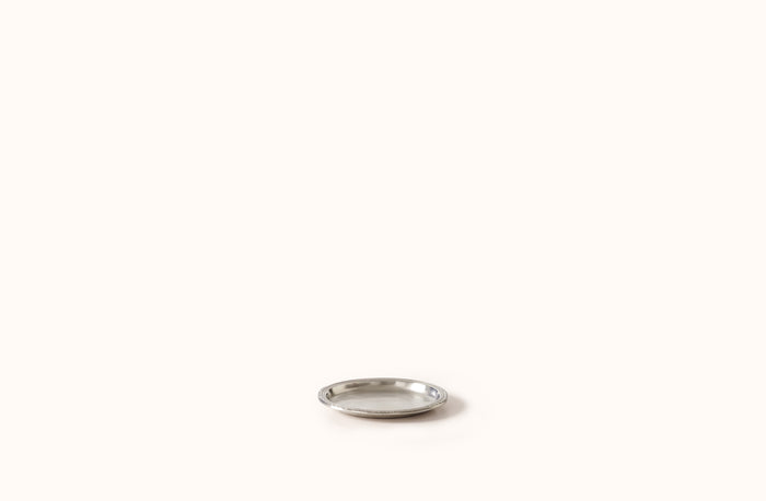 MATCH PEWTER SCALLOP RIMMED BOTTLE COASTER