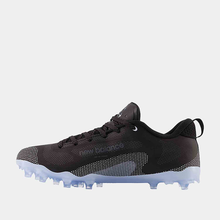 Side medial view of the Men's FreezeLX v4 Low TPU Lacrosse Cleats.