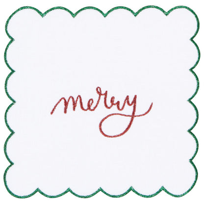 Merry Everything Christmas Cocktail Napkins Set of 4