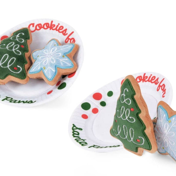 Play Pet Brands dog toys Merry Woofmas Christmas Eve Cookies Plush Squeaky Holiday Dog Toy Set - 3 Pc