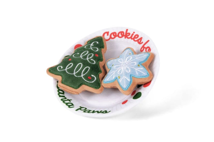 Play Pet Brands dog toys Merry Woofmas Christmas Eve Cookies Plush Squeaky Holiday Dog Toy Set - 3 Pc