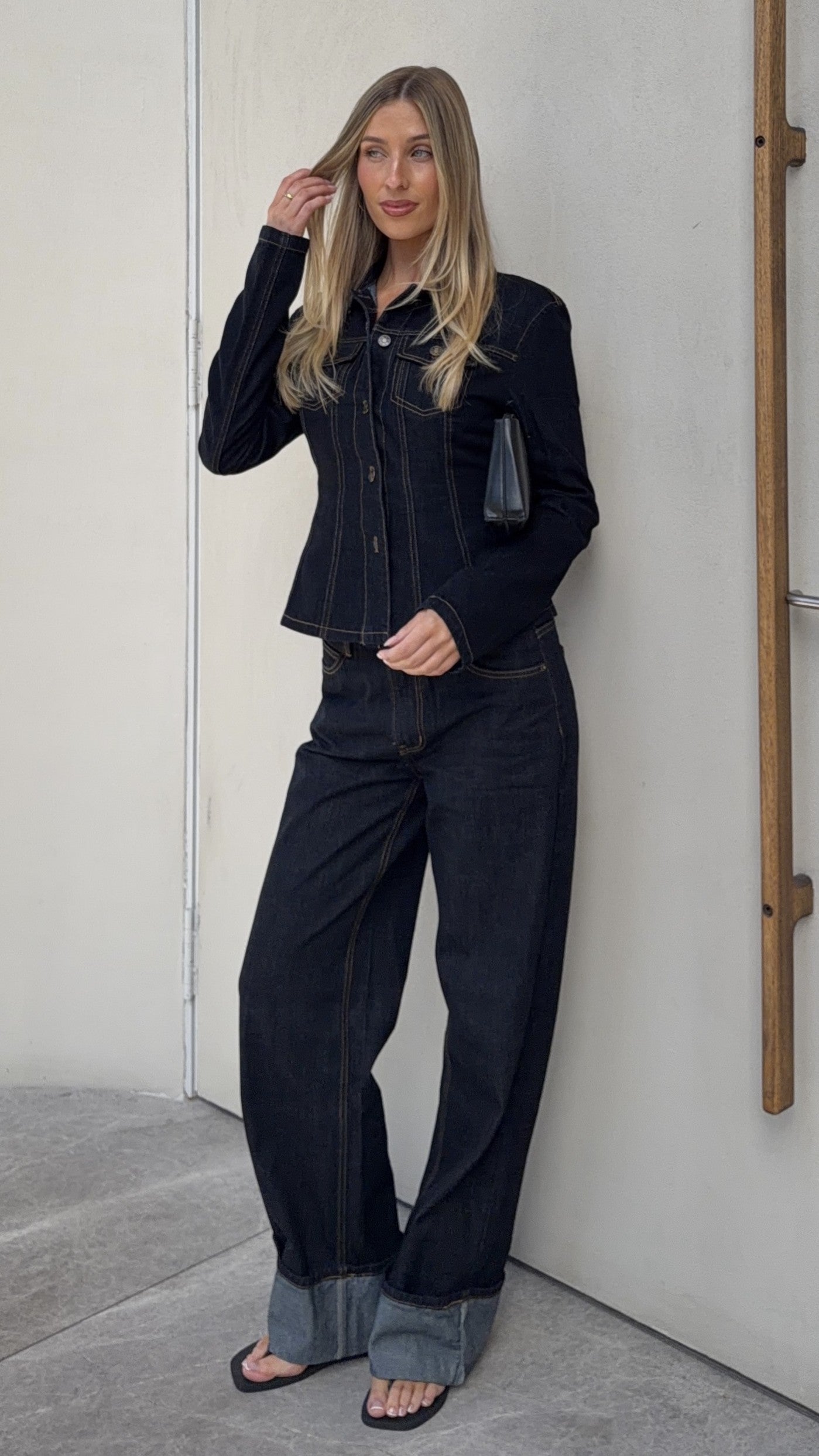 Top Model Cuffed Jean - Indigo