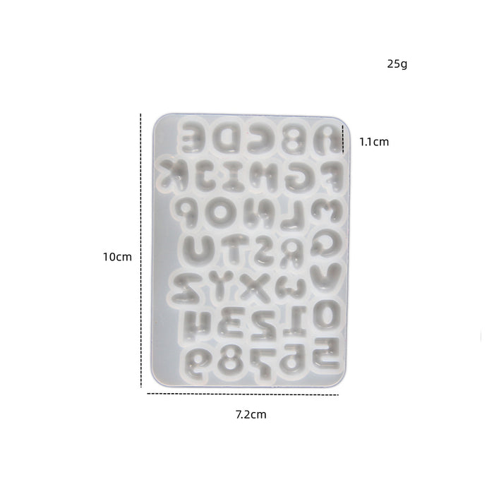 Mini Cute Alphabet & Number Decorative Resin Molds
