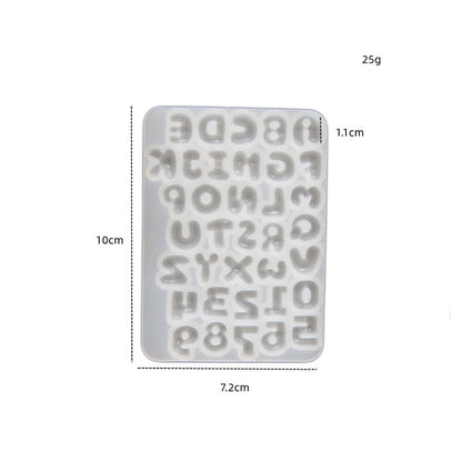 Mini Cute Alphabet & Number Decorative Resin Molds