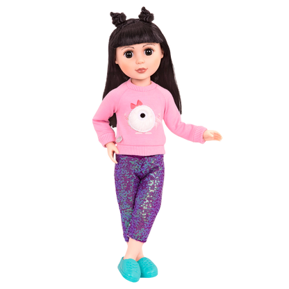 Sweater and sparkly pants for 14-inch doll