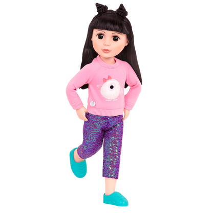 Sweater and sparkly pants for 14-inch doll