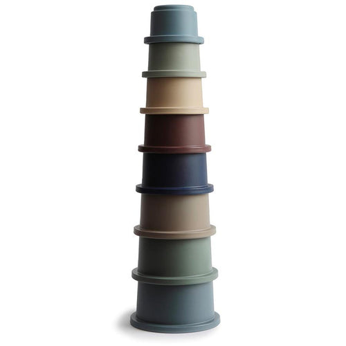 Mushie - Stacking Cup - Forest - Mabel & Fox