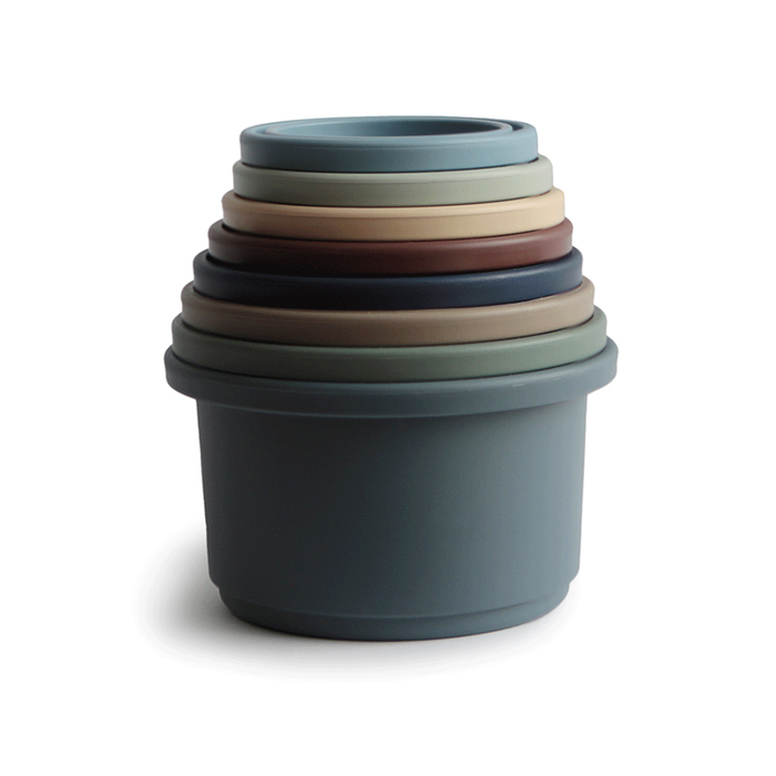 Mushie - Stacking Cup - Forest - Mabel & Fox
