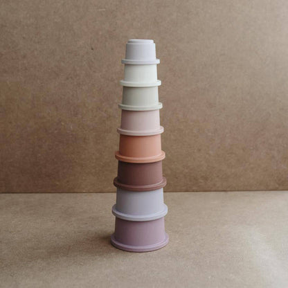 Mushie - Stacking Cup - Petal - Mabel & Fox