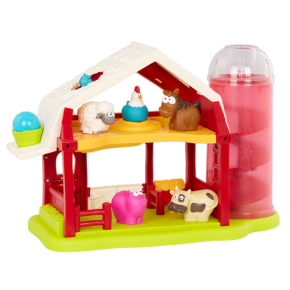 Toy barn with animals.