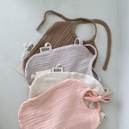 MUSLIN BIBS - Beige