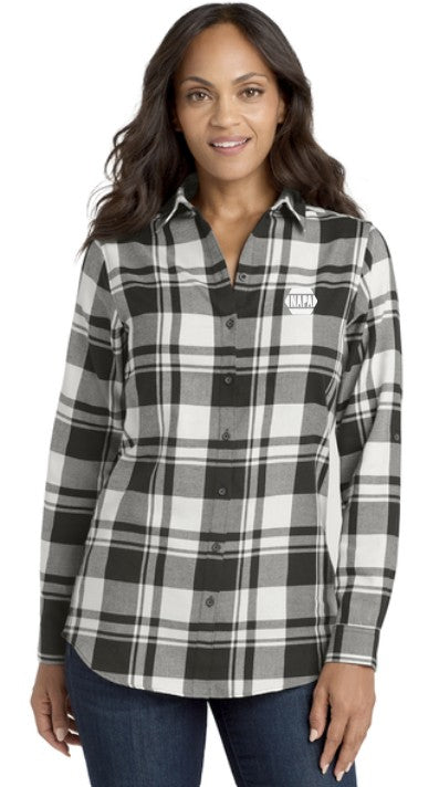 Napa Auto Women's Plaid Flannel Tunic