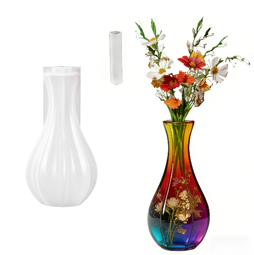 Narrow-Neck Vase Resin Mold