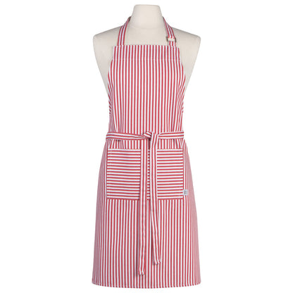 Narrow Red  Stripe Chef Apron