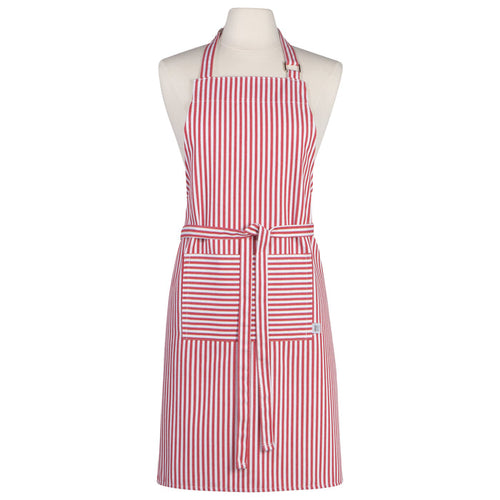 Narrow Red  Stripe Chef Apron