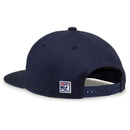 Navy Midshipmen Retro Circle Snapback - Navy, rear view