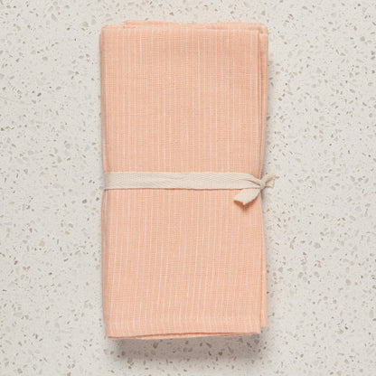 Nectar Pinstripe Linen Napkins Set of 4