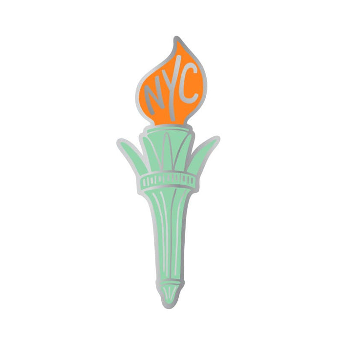 New York Liberty Torch Enamel Pin