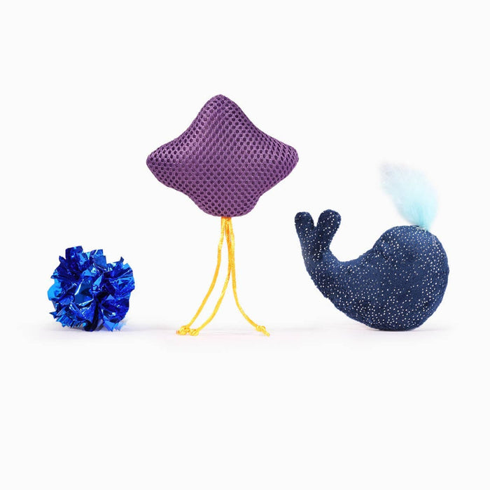 Hugsmart Products Inc Hugsmart Products Inc - HugSmart Pet - Ocean Pals  | Whale&Stingray - Cat Toy