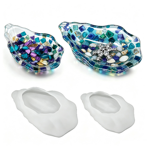 Oyster Shell Trinket Dish Resin Mold