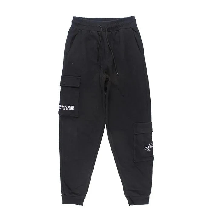 Pantalon Santa Cruz Jogging Cargo Rustico Niño Negro - Indy