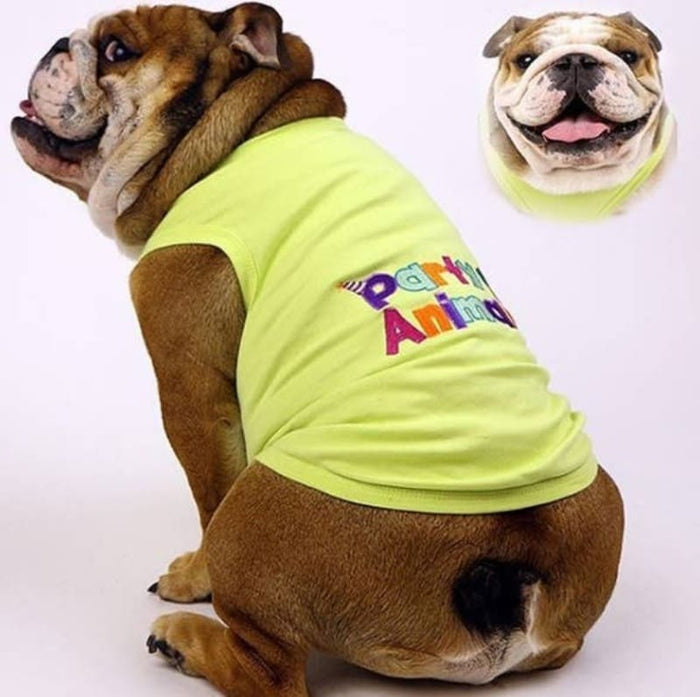 Parisian Pet® Tee's Party Animal Lime Green Dog T-Shirt