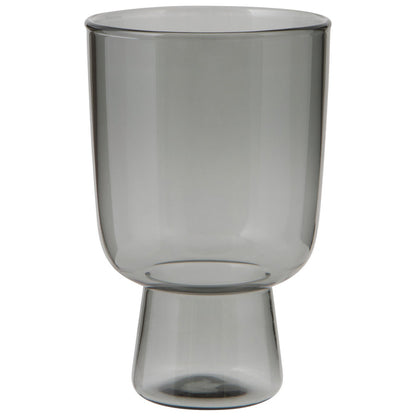 Pedestal Glass 11 oz - Smoke