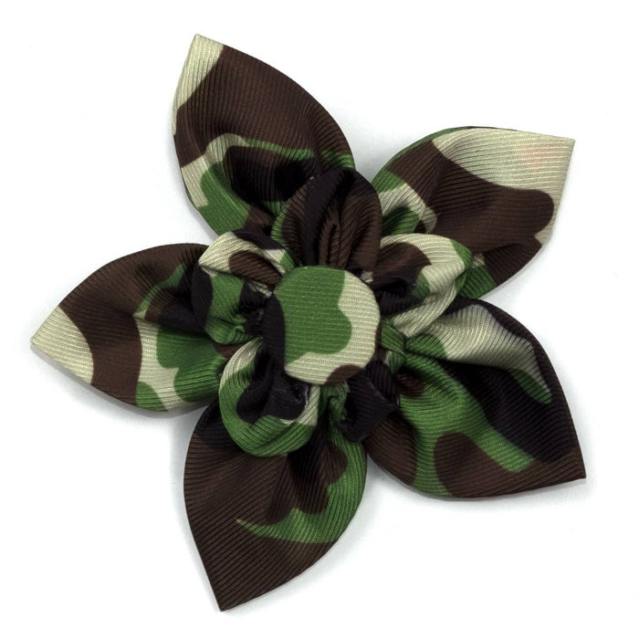 The Worthy Dog Bow Ties Pink Camo Flower Pet Collar Attachment - Size Small