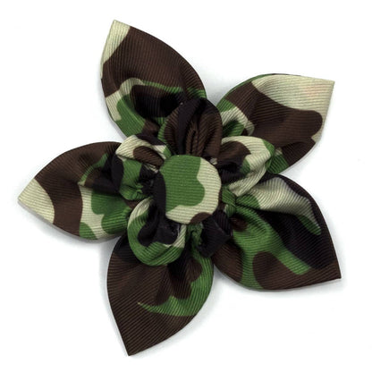 The Worthy Dog Bow Ties Pink Camo Flower Pet Collar Attachment - Size Small