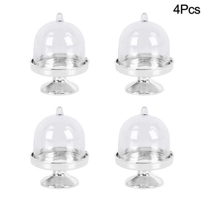 Plastic Mini Cake Stands for Candy Box-Wedding Choc Boxes-Party- Favors