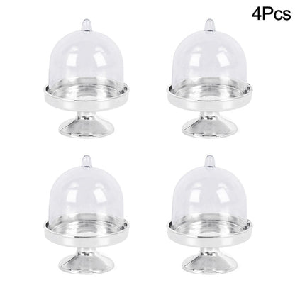 Plastic Mini Cake Stands for Candy Box-Wedding Choc Boxes-Party- Favors