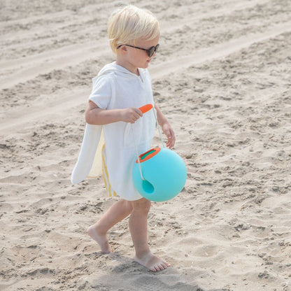 poncho V neck - 4-6Y - Feather Grey