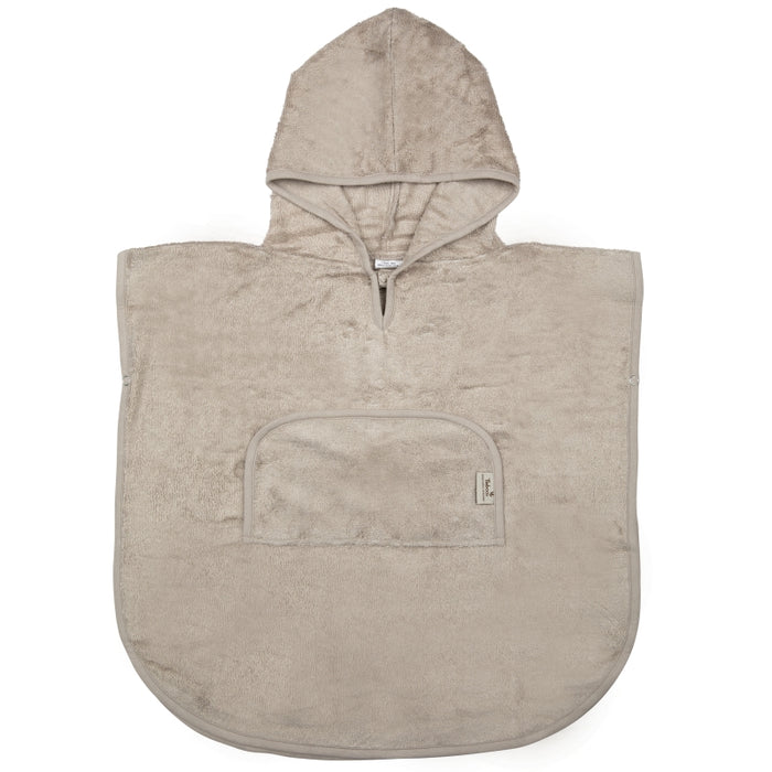 poncho V neck - 4-6Y - Feather Grey