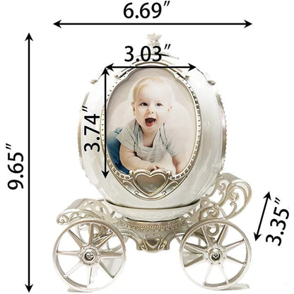 Princess Carriage Photo Holder Music Box Gift