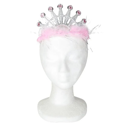 Princess Tiara with Feathers