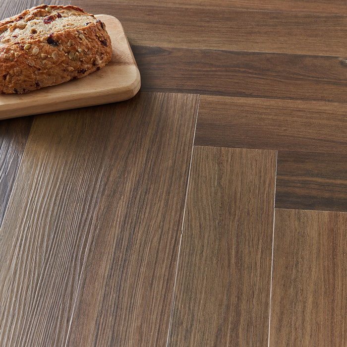 Rannerdale LVT Herringbone Flooring - Cherokee Oak