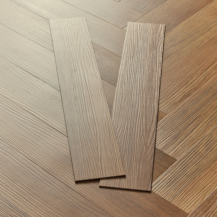 Rannerdale LVT Herringbone Flooring - Cherokee Oak