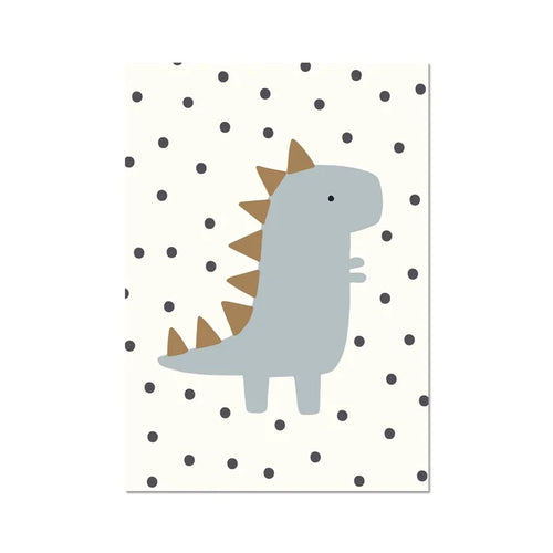 Rebecca Singh Designs - Art Print - Dotty T Rex - Mabel & Fox