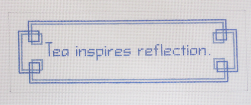 Needlepoint Reflection Canvas