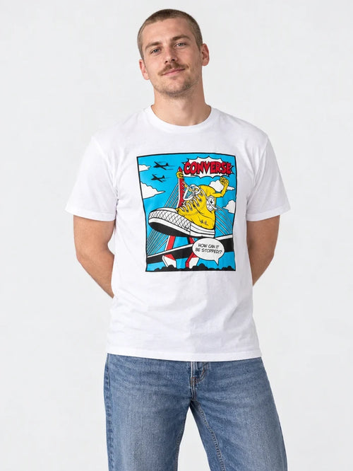 Remera Converse Comic Shoe Blanco — vista principal