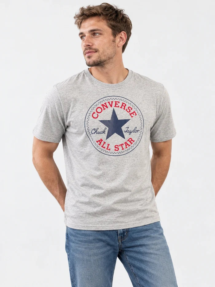 Remera Converse Patch Tee Gris — vista principal