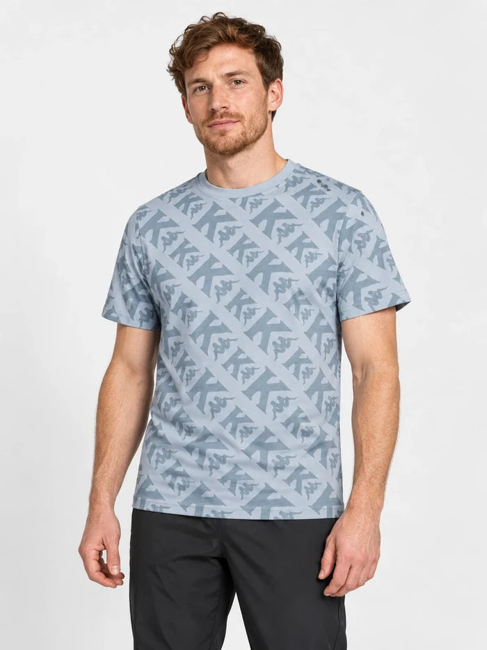 Remera Kappa Authentic Fool Azul Stone — vista principal