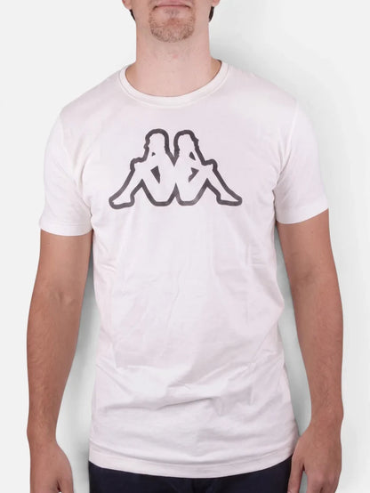 Remera Kappa Logo Syaro T-Shirt Bright Blanco