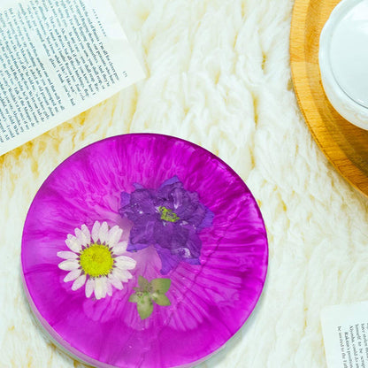 Resin Coaster Silicone Molds, 4 Pcs Coaster Molds for Resin Casting