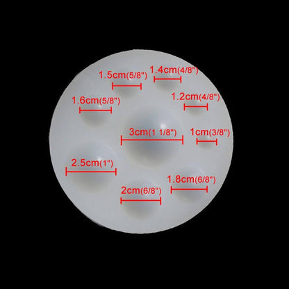 Resin Dome Circle Mold, Soft Silicone for Resin Casting - IntoResin