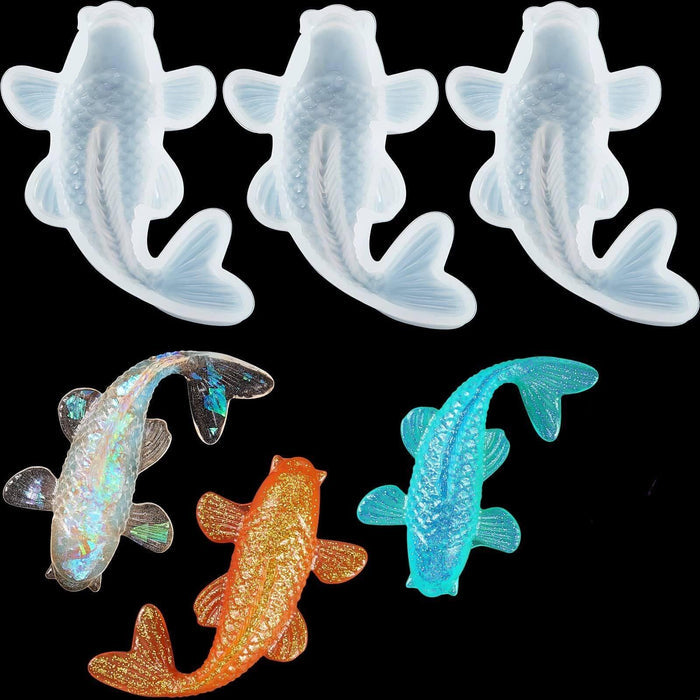 Resin Golden Fish Mold, Soft Silicone for Resin Casting - IntoResin